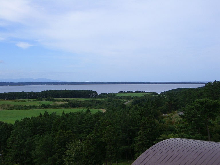 展望塔から見る十三湖
