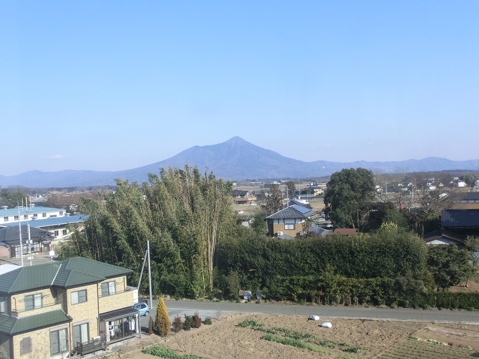 展望台から見る筑波山