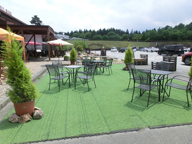 「ふじやまビールレストラン」のビアガーデンの写真