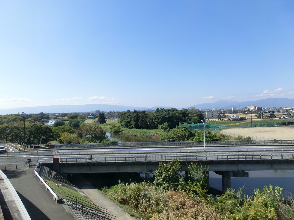 道の駅 | 柳津 | 展望台から見る風景