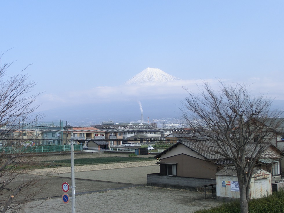 展望テラスから見る富士山