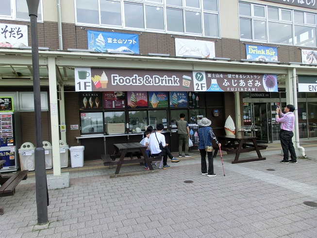 「道の駅　すばしり」の軽食コーナーの写真