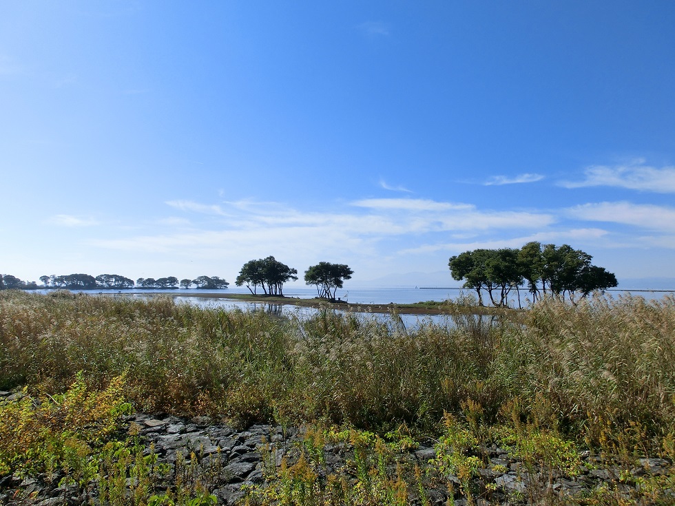 湖北の琵琶湖の風景