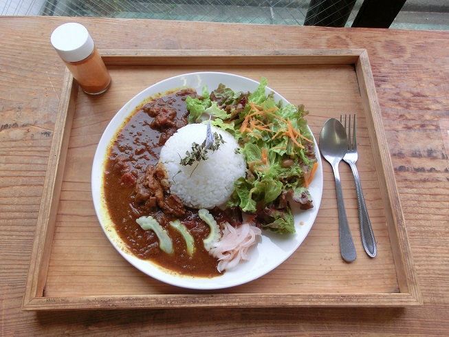 「道の駅　ちはやあかさか」の人気メニュー「棚田カレー」の写真