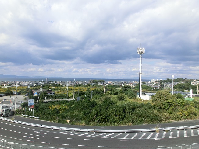 「道の駅　みさき」の展望台から見た景色