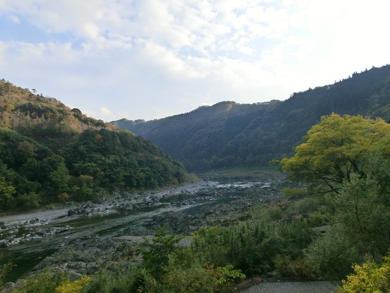 道の駅「四万十とおわ」から見る四万十川の写真