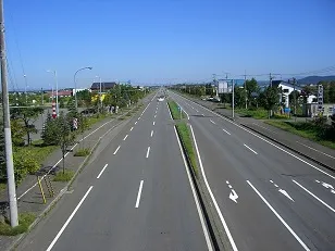 道の駅 | 絶景スポット | ハウスヤルビ奈井江 | 日本一の直線道路